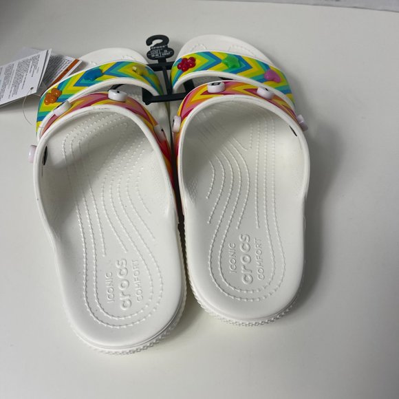 Limited Edition Crocs Women's  Classic Festival Vibes Sandals  White 7 - Picture 10 of 12